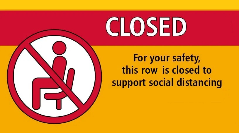 row closed sign